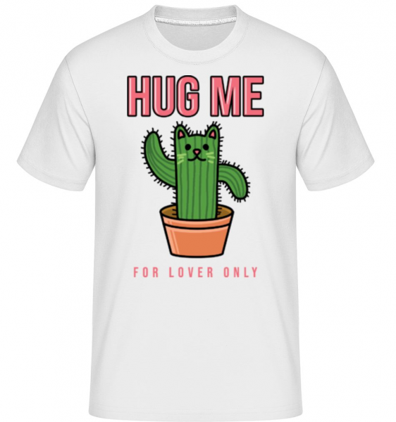 Catus Hug Me -  Shirtinator Men's T-Shirt - White - Front