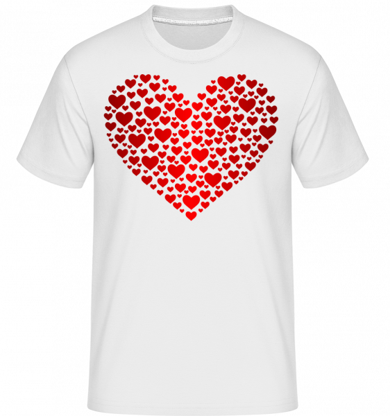 Hearts -  Shirtinator Men's T-Shirt - White - Vorn