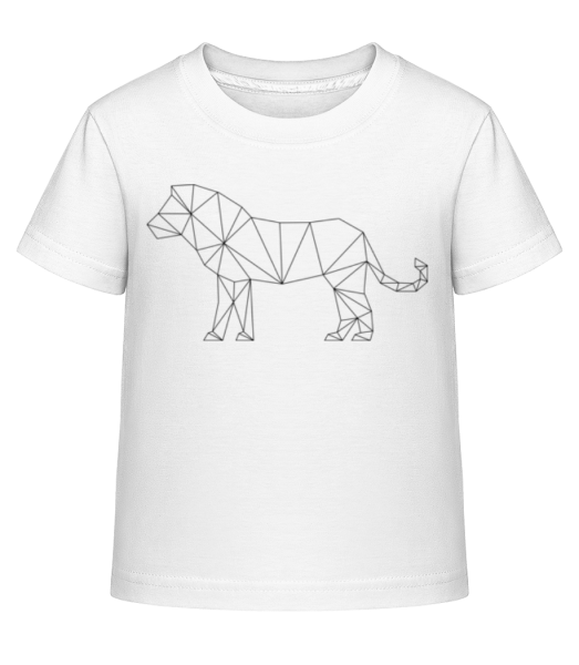 Polygon Lion - Kid's Shirtinator T-Shirt - White - Front