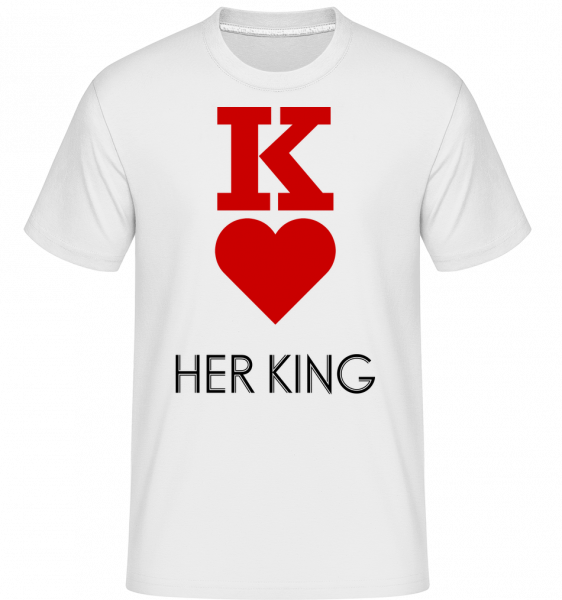 Her King -  Shirtinator Men's T-Shirt - White - Vorn