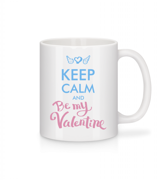 Keep Calm And Be My Valentine - Tasse - Weiß - Vorn