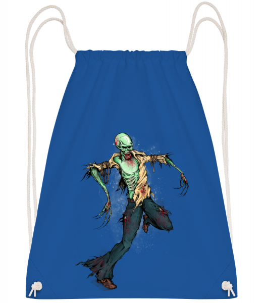 Creepy Zombie - Drawstring Backpack - Royal blue - Vorn
