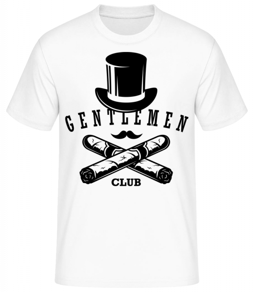 Gentlemen Club - Men's Basic T-Shirt - White - Front