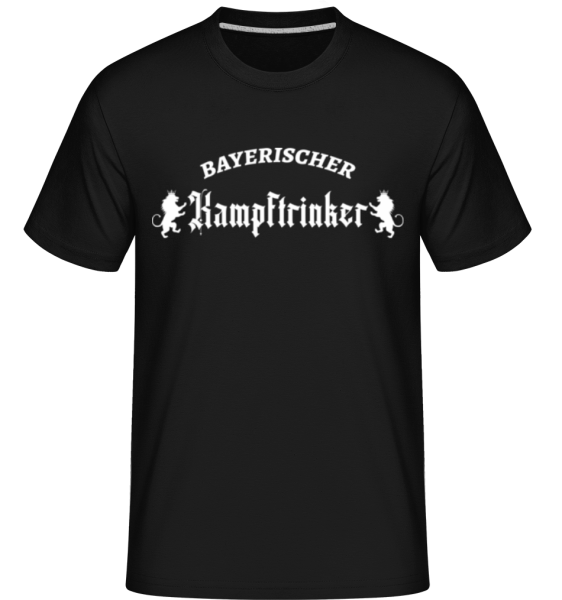 Bayerischer Kampftrinker - Shirtinator Männer T-Shirt - Schwarz - Vorne