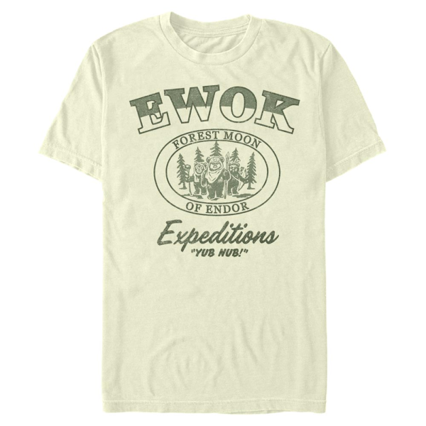Star Wars - Ewoks Expeditions - Männer T-Shirt - Creme - Vorne