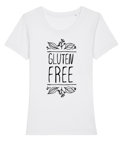 Gluten Free - Frauen Bio T-Shirt Stanley Stella - Weiß - Vorne