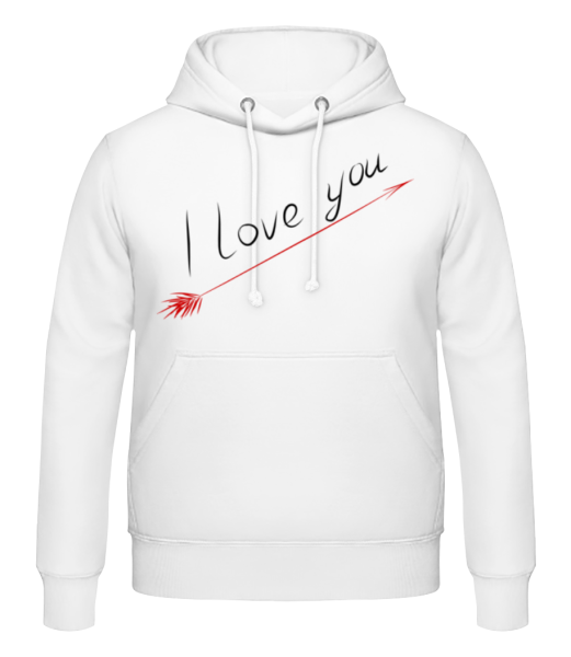 I Love You - Men's Hoodie - White - Front
