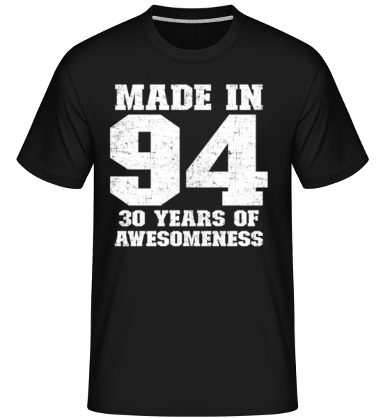 30 Years Of Awesomeness -  Shirtinator Men's T-Shirt - Black - Front