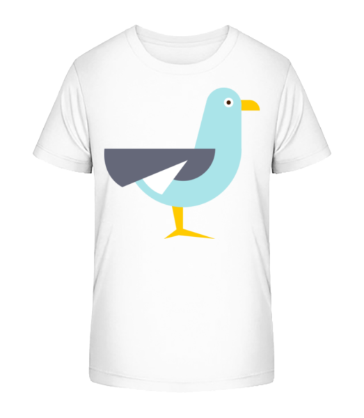 Pigeon Comic - Kid's Bio T-Shirt Stanley Stella - White - Front