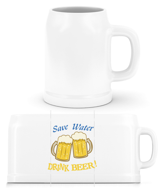 Save Water Drink Beer! - Beer Mug - White - Front