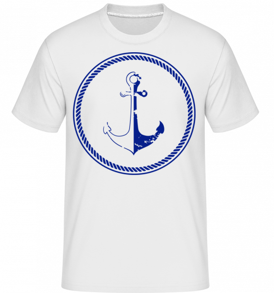 Anchor Symbol - Shirtinator Männer T-Shirt - Weiß - Vorn