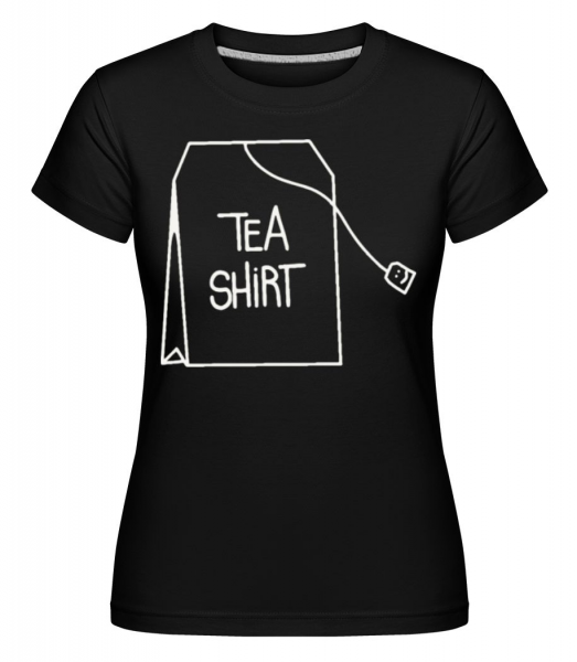 Tea Shirt -  Shirtinator Women's T-Shirt - Black - Front