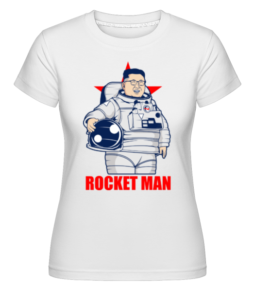 Astronaut Kim -  Shirtinator Women's T-Shirt - White - Front