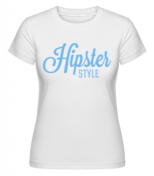 Hipster Style -  Shirtinator Women's T-Shirt - White - Front