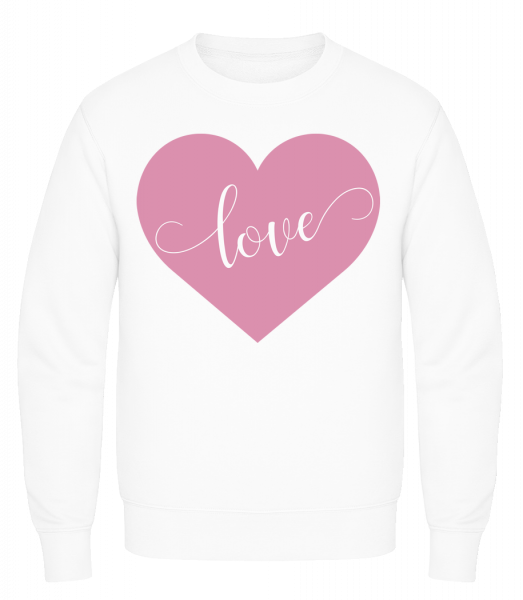Love - Men's Sweatshirt AWDis - White - Front