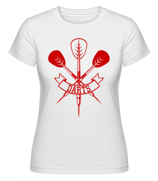 Dart Arrows -  Shirtinator Women's T-Shirt - White - Front