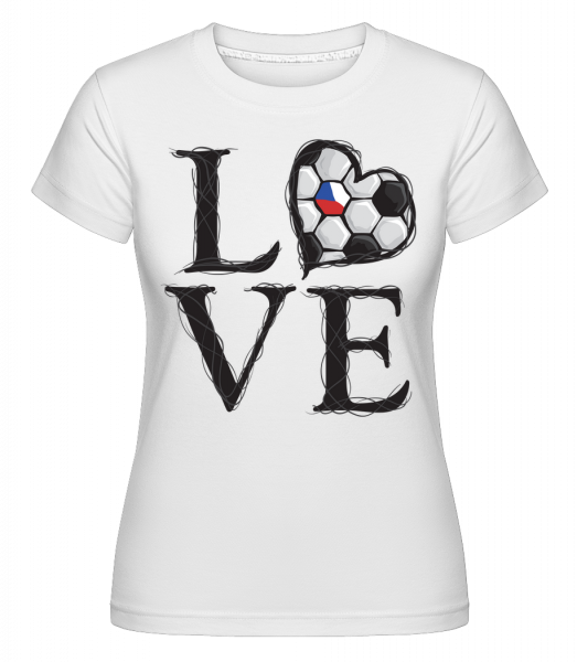 Fußball Liebe Tschechien - Shirtinator Frauen T-Shirt - Weiß - Vorn