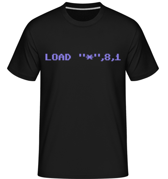 Load 8 1 C64 -  Shirtinator Men's T-Shirt - Black - Front