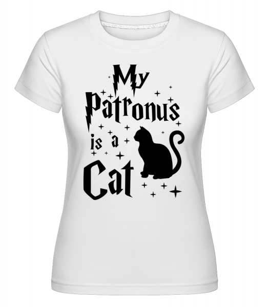 My Patronus Is A Cat -  Shirtinator Women's T-Shirt - White - Vorn