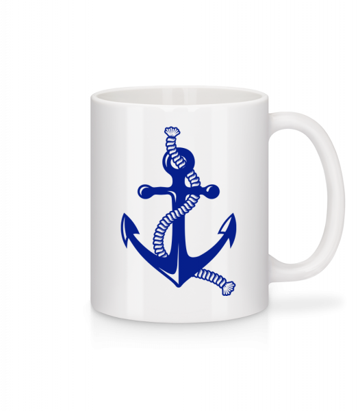 Anchor With Rope - Mug - White - Front
