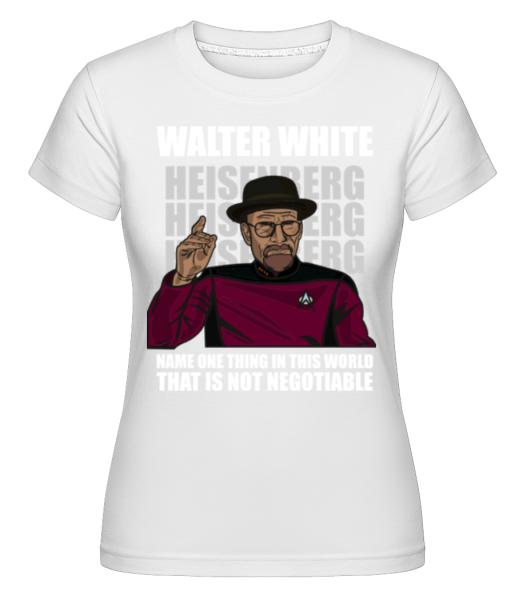 Captain Picard Heisenberg -  Shirtinator Women's T-Shirt - White - Front