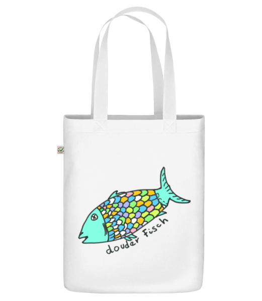 Douder Fisch - Bio Tasche - Weiß - Vorne