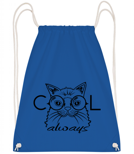 Cool Cat Always - Turnbeutel - Royalblau - Vorn