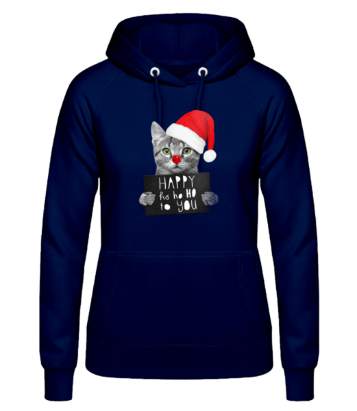 Happy Ho Ho Ho To You - Women's Hoodie - Navy - Front
