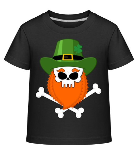 Irish Skull - Kid's Shirtinator T-Shirt - Black - Front