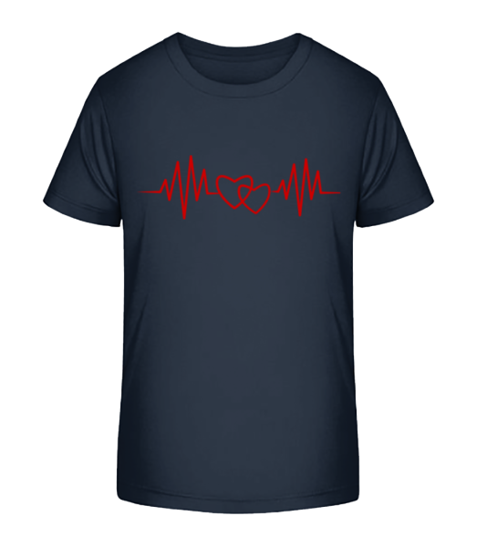 Heart Rate - Kid's Bio T-Shirt Stanley Stella - Navy - Front