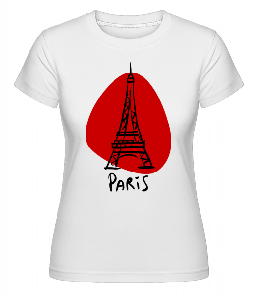 Paris Sign -  Shirtinator Women's T-Shirt - White - Front