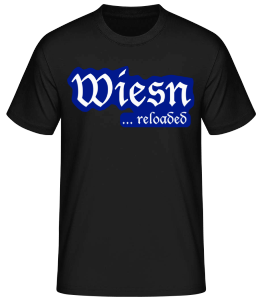 Wiesn Reloaded - Männer Basic T-Shirt - Schwarz - Vorne