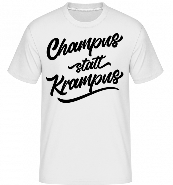 Champus Statt Krampus - Shirtinator Männer T-Shirt - Weiß - Vorn