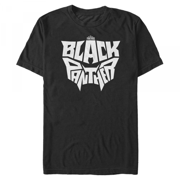 Marvel - Black Panther - Black Panther Letter Face - Männer T-Shirt - Schwarz - Vorne