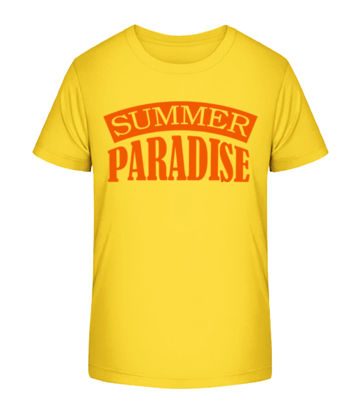 Summer Paradise Orange - Kid's Bio T-Shirt Stanley Stella - Yellow - Front