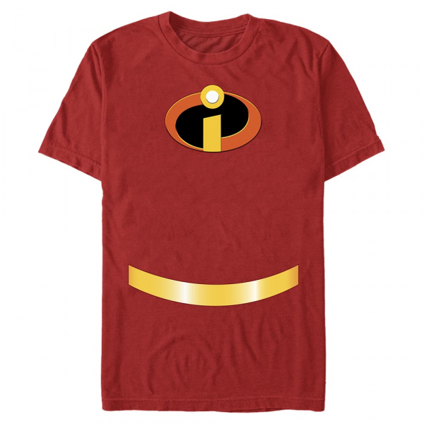 Pixar - Incredibles - Mr. Incredible Incredible Costume - Halloween - Men's T-Shirt - Red - Front