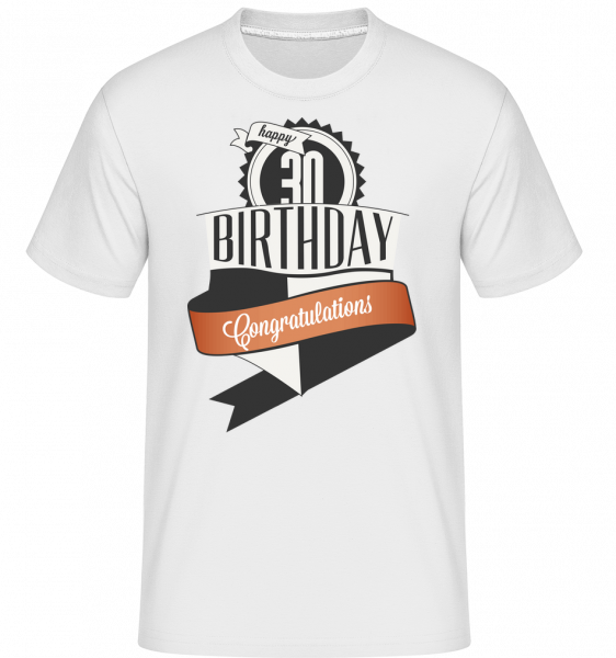 30 Birthday Congrats - Shirtinator Männer T-Shirt - Weiß - Vorn