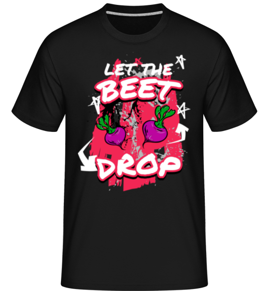 Beet Drop -  Shirtinator Men's T-Shirt - Black - Front