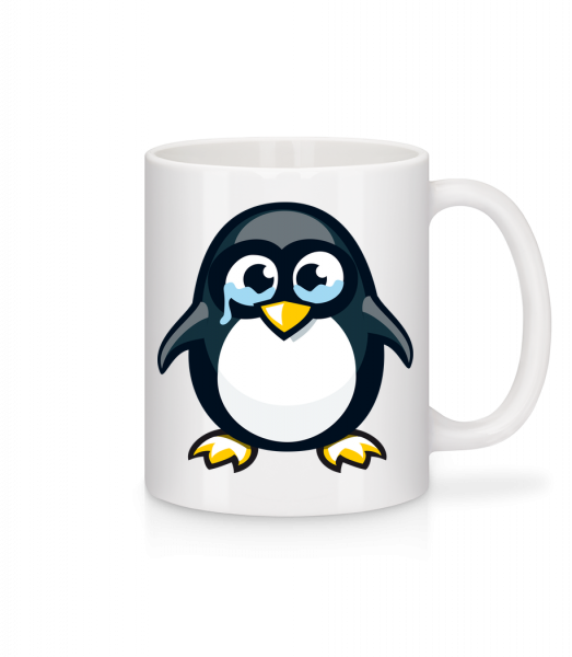 Sad Penguin - Tasse - Weiß - Vorn