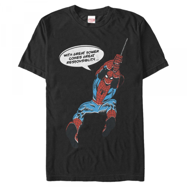 Marvel - Spider-Man - Spider-Man Vintage Spider - Men's T-Shirt - Black - Front