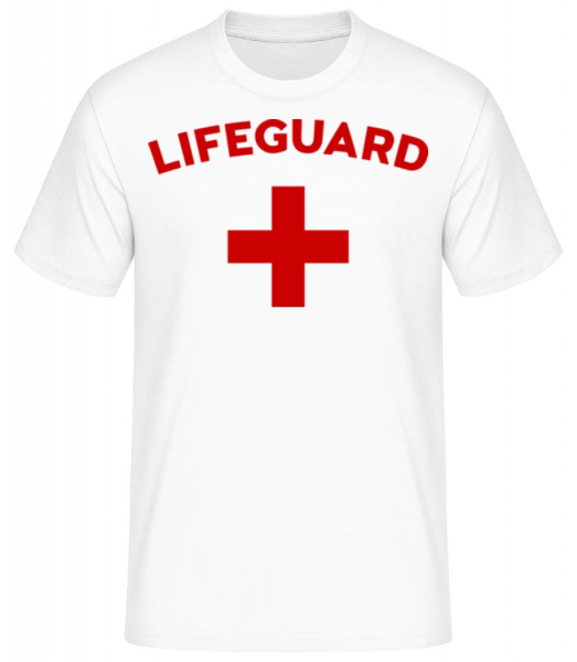 Lifeguard - Männer Basic T-Shirt - Weiß - Vorne
