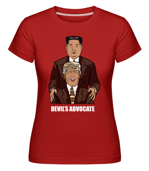 Devils Advocate - Shirtinator Frauen T-Shirt - Rot - Vorne