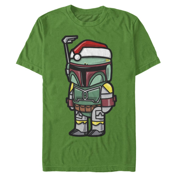 Star Wars - Boba Fett Boba Santa - Weihnachten - Männer T-Shirt - Irischgrün - Vorne