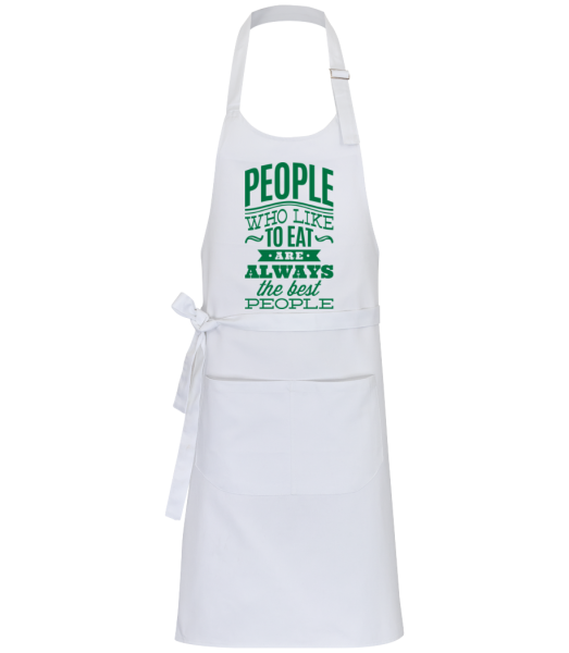 People Who Like To Eat - Professional Apron - White - Front