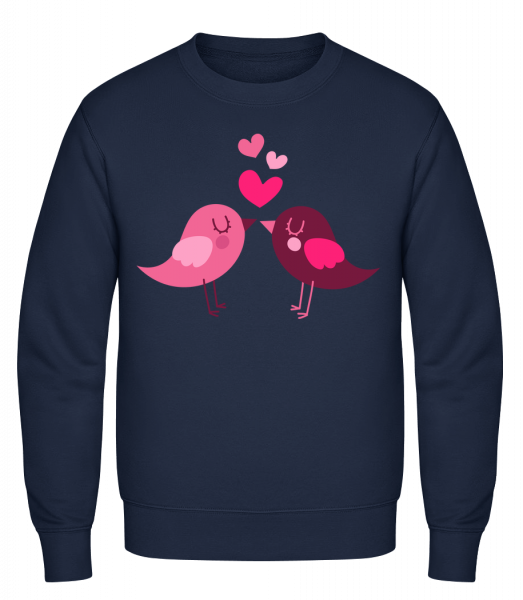 Birds Love - Classic Set-In Sweatshirt - Navy - Vorn