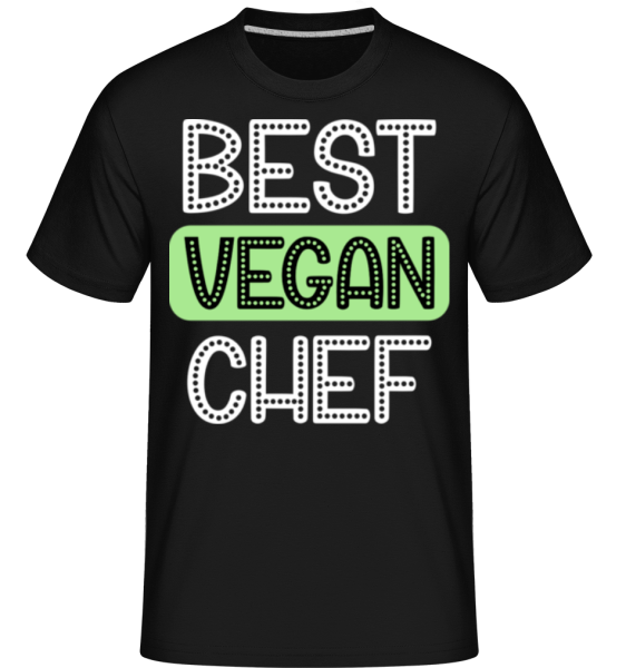 Best Vegan Chef -  Shirtinator Men's T-Shirt - Black - Front