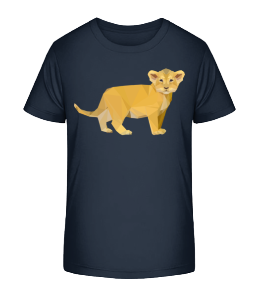 Kleiner Löwe - Kinder Bio T-Shirt Stanley Stella - Marine - Vorne