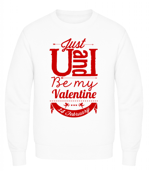 Be My Valentine Red - Männer Pullover AWDis - Weiß - Vorn