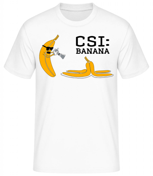 CSI Banana - Men's Basic T-Shirt - White - Front