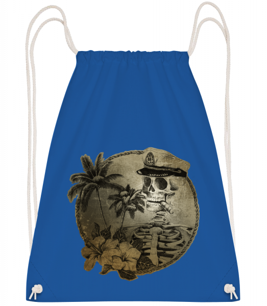 Sailors Death - Drawstring Backpack - Royal blue - Vorn